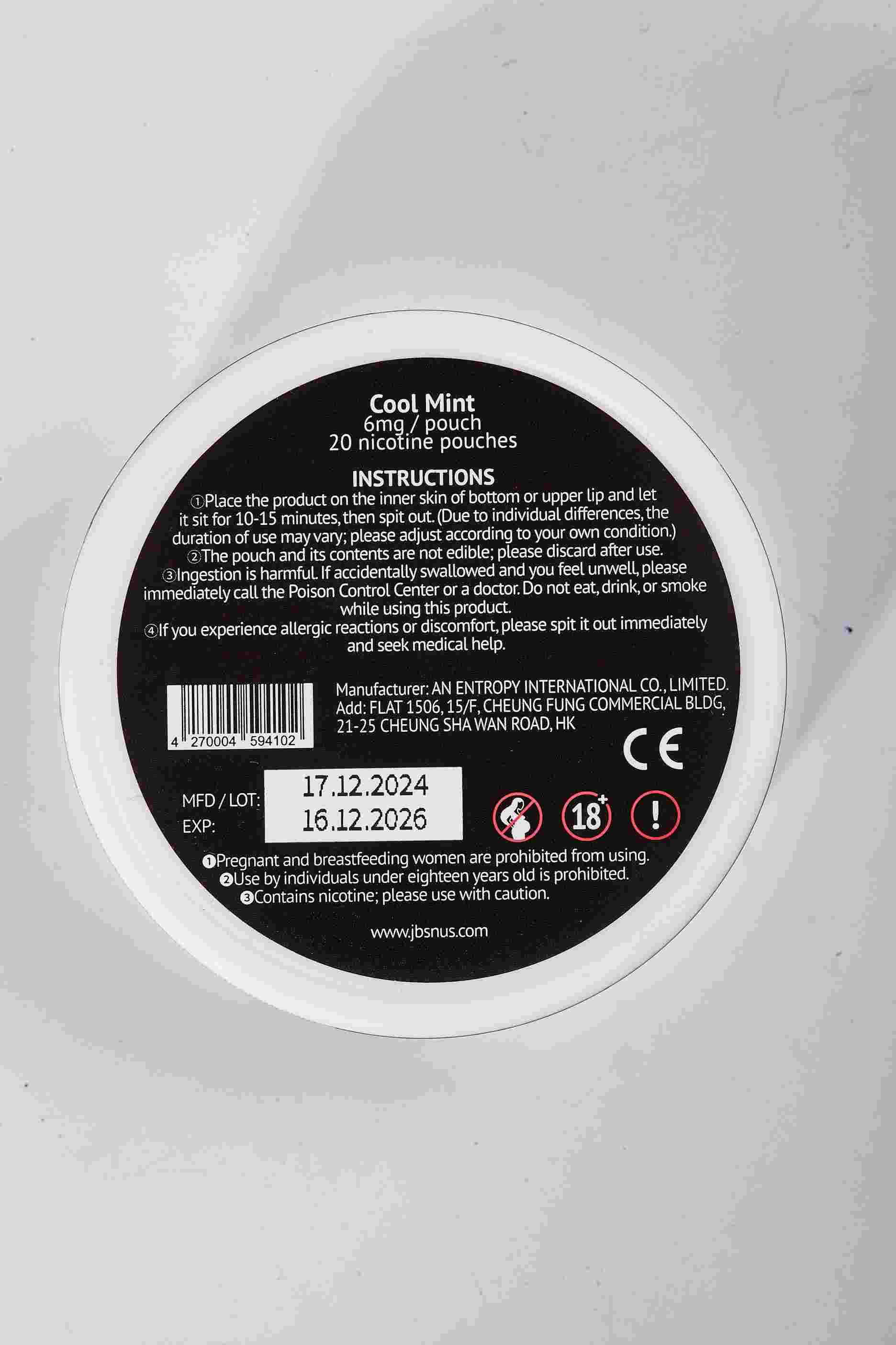 BOMBA DE GELATINA MENTA FRÍA