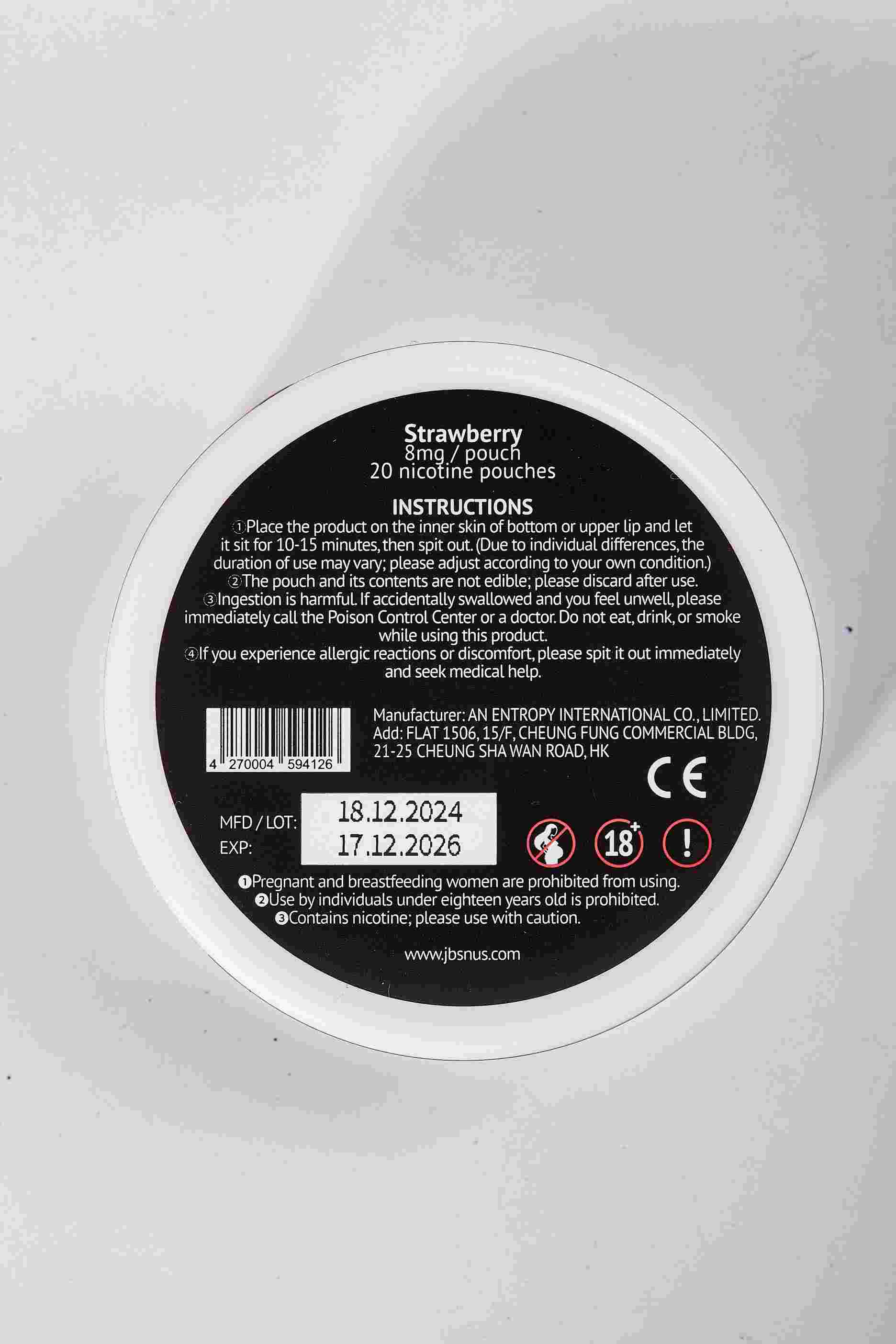 BOMBA DE GELATINA DE FRESA